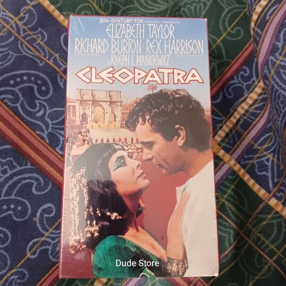 Cleopatra - Elizabeth Taylor - Richard Burton 1963 Movie NEW 1992 VHS *Slip Case - Picture 1 of 4